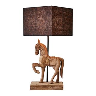 Clyde Table Lamp Base Dark Natural- Base Only