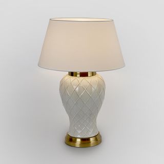 Berkley Ceramic Table Lamp Base Ivory