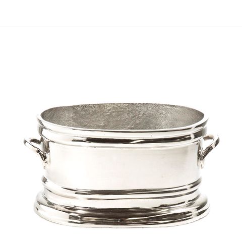 Oval Ice Bucket Small Nickel