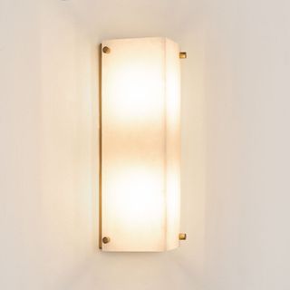 Tubular Alabaster Wall Light