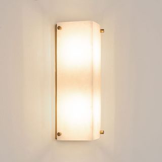 Tubular Alabaster Wall Light
