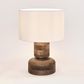 Clem Timber Table Lamp White Shade