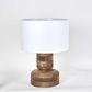 Clem Timber Table Lamp White Shade