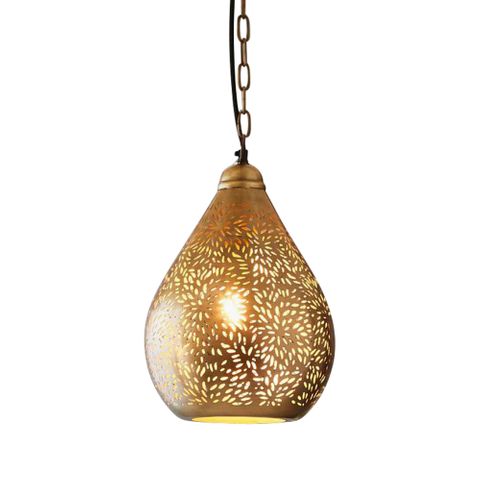 Aquarius Ceiling Pendant Small Brass