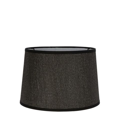 Paper Weave Drum Lamp Shade Medium Black