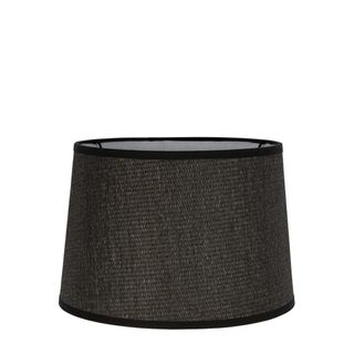 Paper Weave Drum Lamp Shade Medium Black