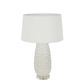 ThurnTree Coral Ceramic Table Lamp Base White