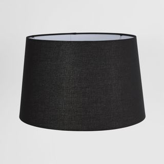 Linen Drum Lamp Shade Large Black