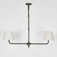 Sheridan Two Arm Chandelier Black