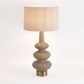 Linden Sandstone Table Lamp & Linen Shade