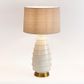 Grace White Table Lamp & Linen Shade