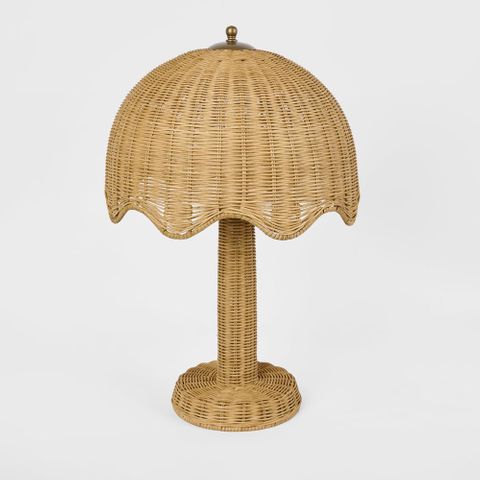 Brolley Rattan Table Lamp