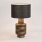 Circa Timber Table Lamp Small Black Shade