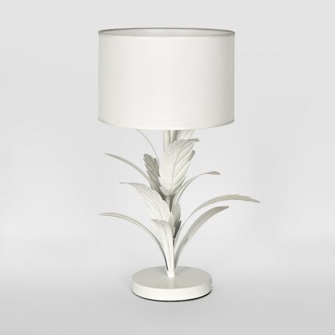 Palm Table Lamp White