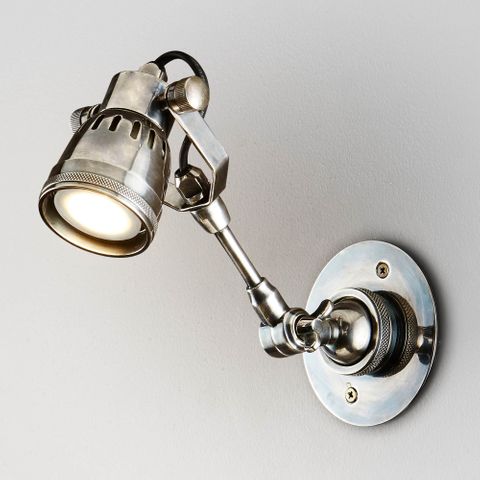 Seattle Long Arm Wall Light Silver