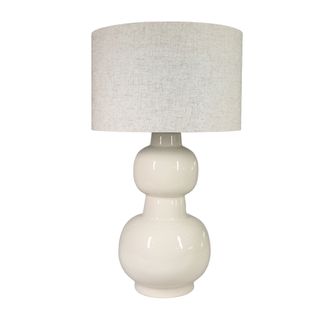 Candice Cream Table Lamp & Linen Shade