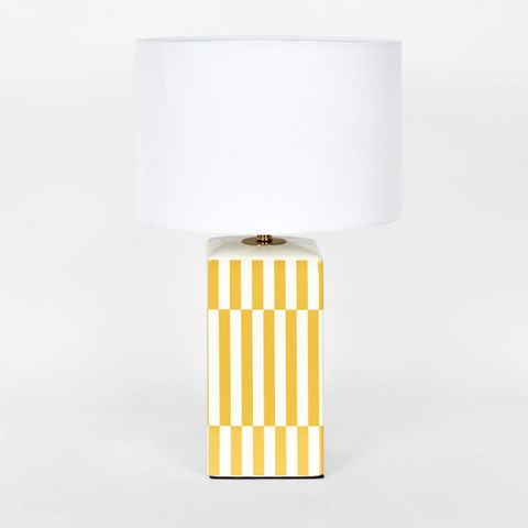 Parlour Yellow Table Lamp & Shade