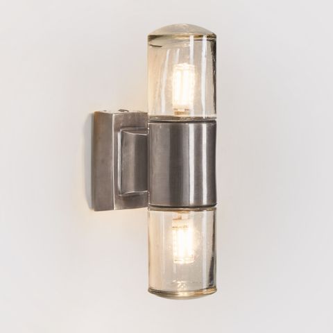 Plover Outdoor Wall Light Antique Silver