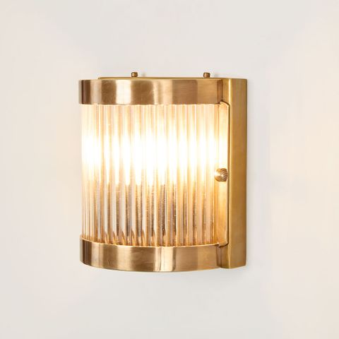 Pretoria Outdoor Wall Light Antique Brass
