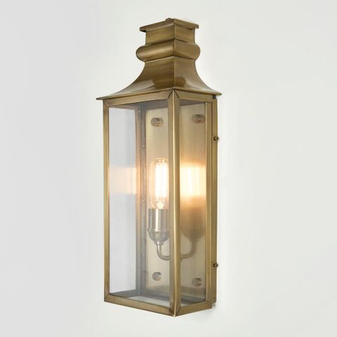 Westpoint Outdoor Wall Light Medium Antique Brass