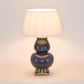 Matisse Ceramic Midnight Blue Table Lamp & Shade