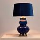 Matisse Ceramic Midnight Blue Table Lamp & Shade