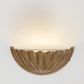 Half Moon Shell Shade Wall Light Large