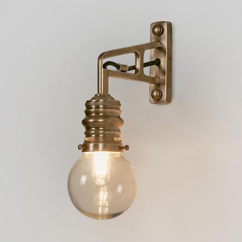 Carlton Outdoor Wall Light Antique Brass