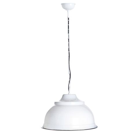 Brasserie Overhead Ceiling Pendant Large White