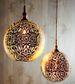 Moroccan Ball Ceiling Pendant Medium Silver