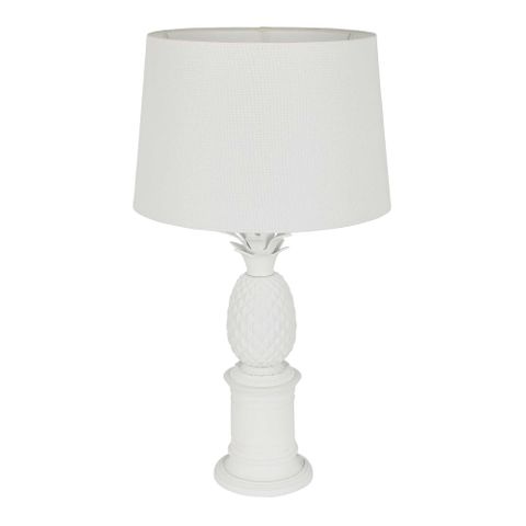 Bermuda Table Lamp Base White- Base Only