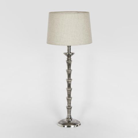 Jordan Table Lamp Base Antique Silver- Base Only