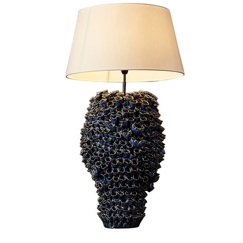 Singita Ceramic Table Lamp Base Blue- Base Only