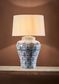 Churchill Ceramic Table Lamp Base Blue and White- Base Only