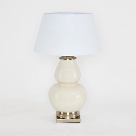 Matisse Ceramic Table Lamp Base Cream- Base Only