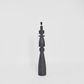 Magnus Wood Floor Lamp Black Base with Natural Shade