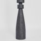 Magnus Wood Floor Lamp Black Base with Natural Shade