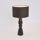 Magnus Wood Table Lamp Black Base with Black Shade