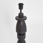 Magnus Wood Table Lamp Black Base with Black Shade