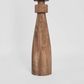 Magnus Wood Floor Lamp Saddle Base with Natural Shade