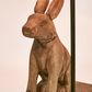 Simon - Dark Natural - Small Wooden Rabbit Table Lamp