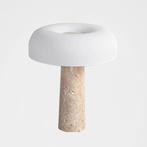 Morel Table Lamp Travertine