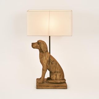 Thelma Table Lamp Base Dark Natural- Base Only