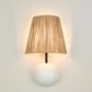 Cove Wall Light Wall Light with Raffia Shade