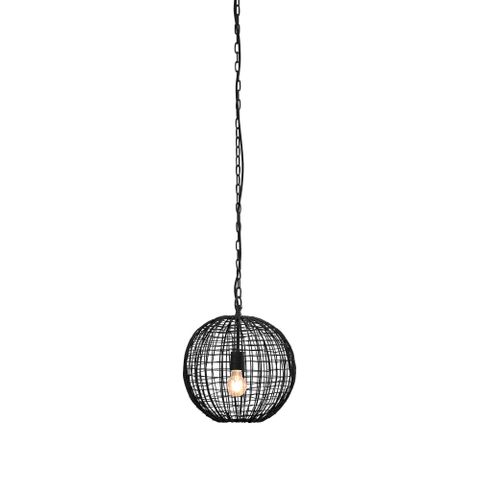 Cray Ball Ceiling Pendant Small Black