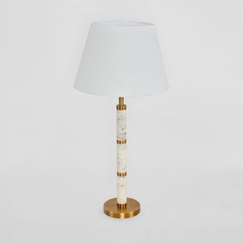 St Germain Table Lamp Base White - Base Only