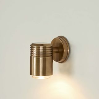 Primrose Outdoor Wall Light Antique Brass