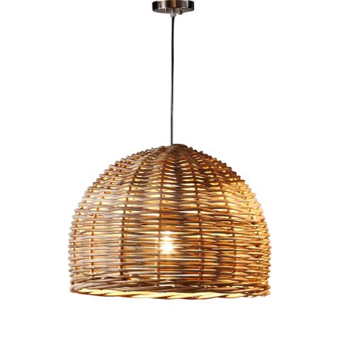 Rattan Ceiling Pendant Small Natural