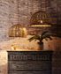 Rattan Ceiling Pendant Small Natural