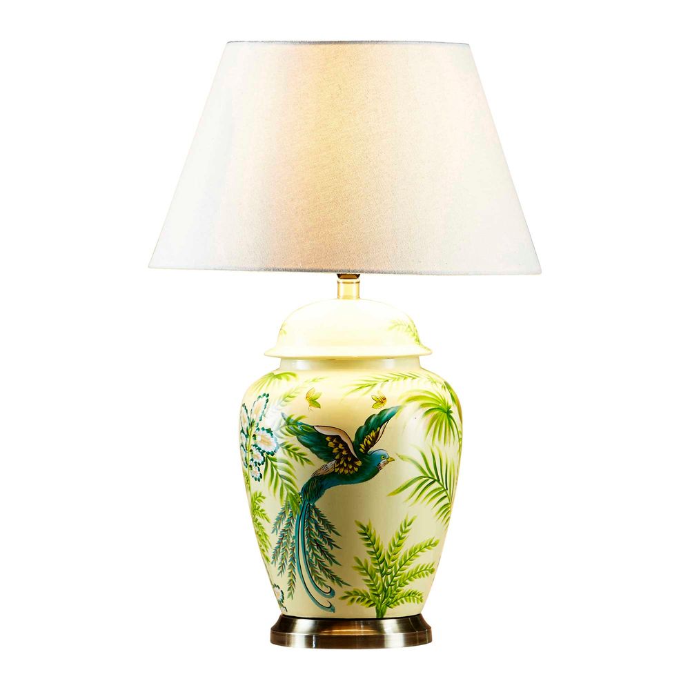 yellow table lamp base